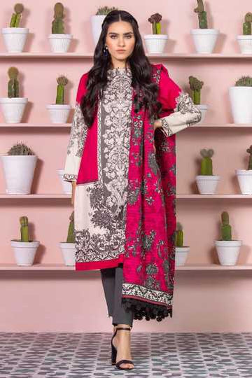 Alkaram 2 Piece Printed Lawn Suit With Dooria Lawn Dupatta 24065 Summer Lawn Collection 2020 | Alkaram Summer Lawn